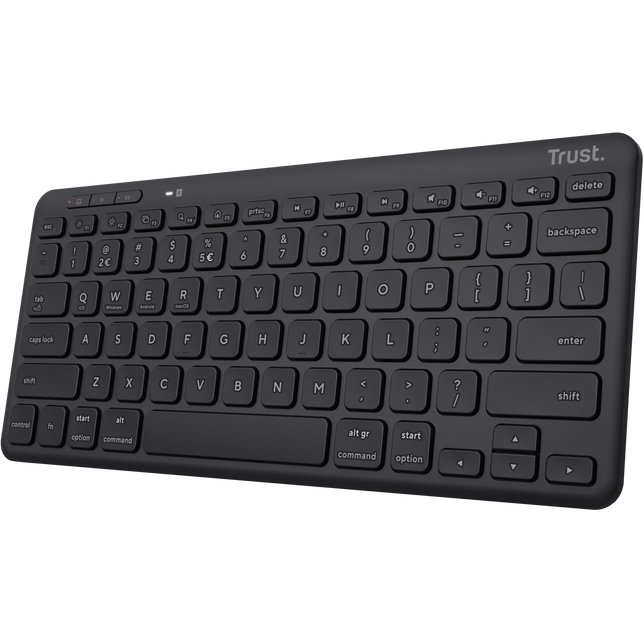 Trust Lyra clavier Maison Bluetooth AZERTY Français Noir