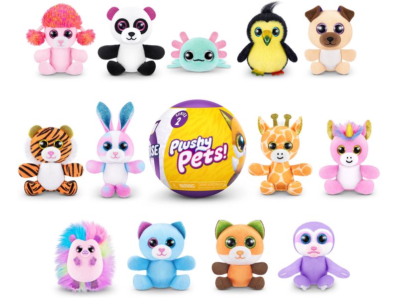 Zuru 5 Surprise Plushy Pets Series 2 assortiert Überraschungs-Plüschtiere