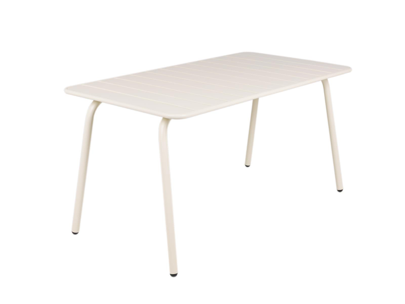 Metalen tuintafel Max ivoor