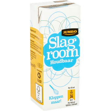 Jumbo Houdbare Ongeklopte Slagroom 200 ML