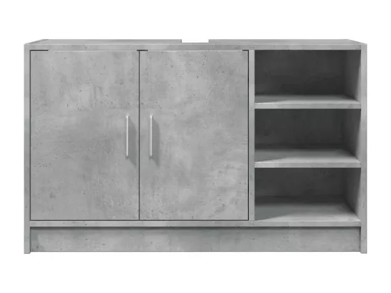 Armoire d'évier gris béton 90x29x55 cm bois d'ingénierie