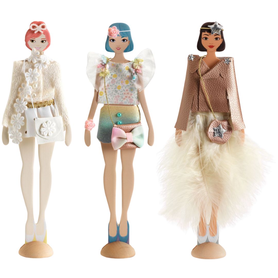 Djeco aankleedpoppen fashion by caroline