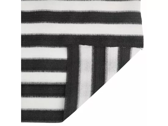 Filet brise-vue anthracite et blanc 1,5x10 m PEHD 150 g/m²