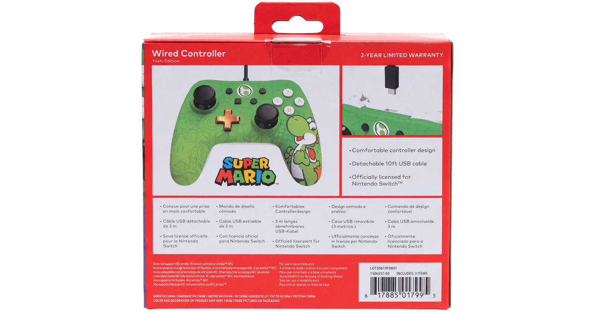 PowerASwitch Wired Controller Yoshi  (Groen)