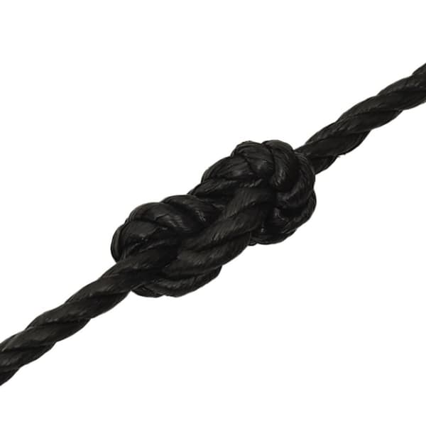 vidaXL Arbeidstau svart 16 mm 250 m polypropylen