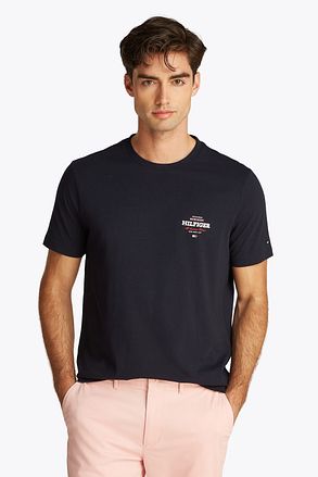 Tommy Hilfiger T-shirt Logo Monotype Navy MW0MW38644-DW5 kopen