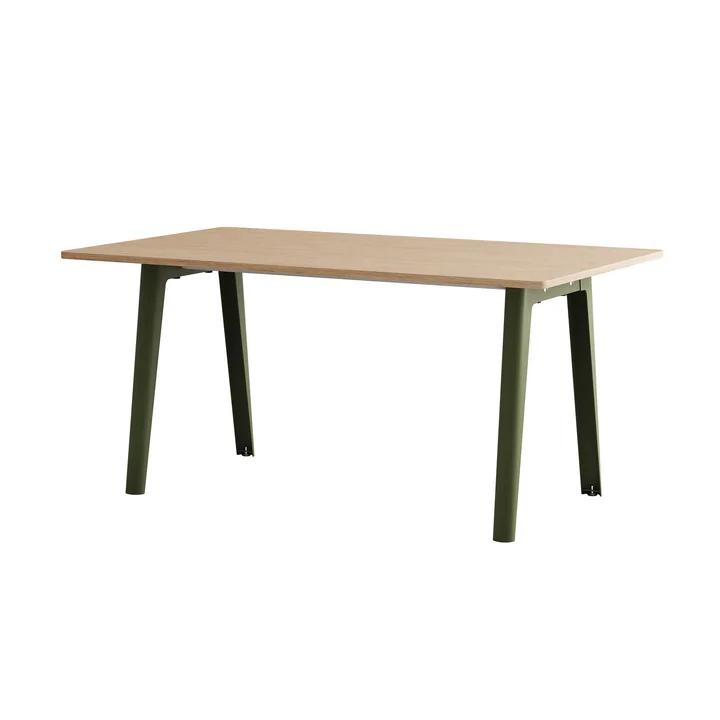 TipToe - NEW MODERN Esstisch 95 x 160 cm, Eiche / rosemary green