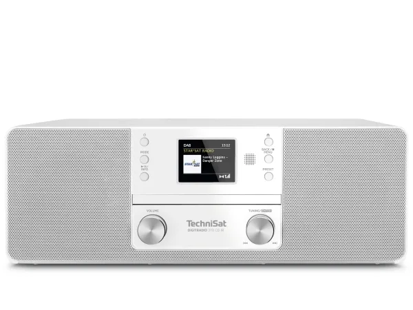 TechniSat DigitRadio 370 CD IR - Audiosystem - 2 x 5 Watt - hvid