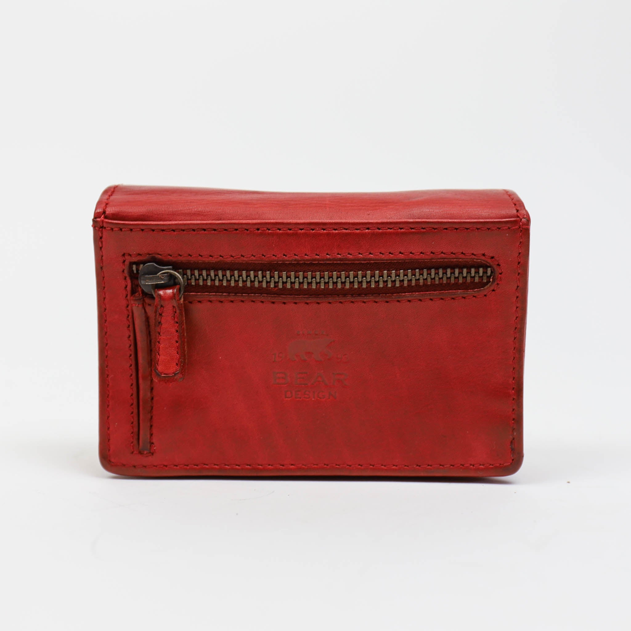 Overslag portemonnee 'Nina' rood Rood