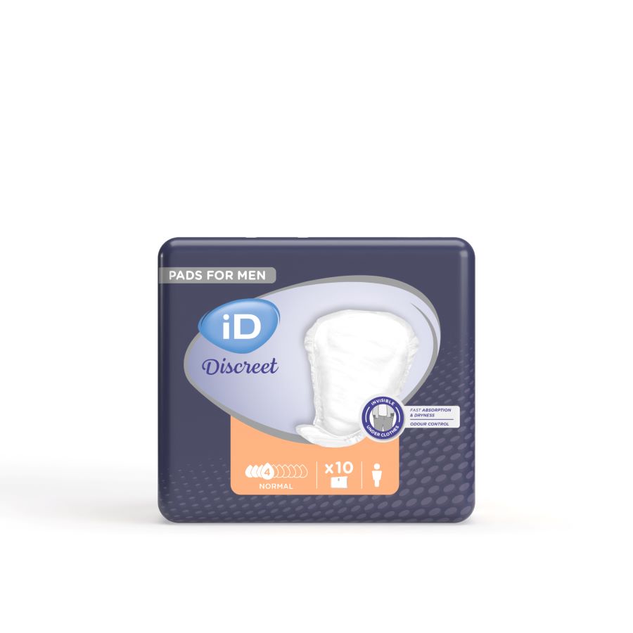 ID DISCREET Discreet for Men<br>10 Stück, Beutel, 305x185/70mm, Normal