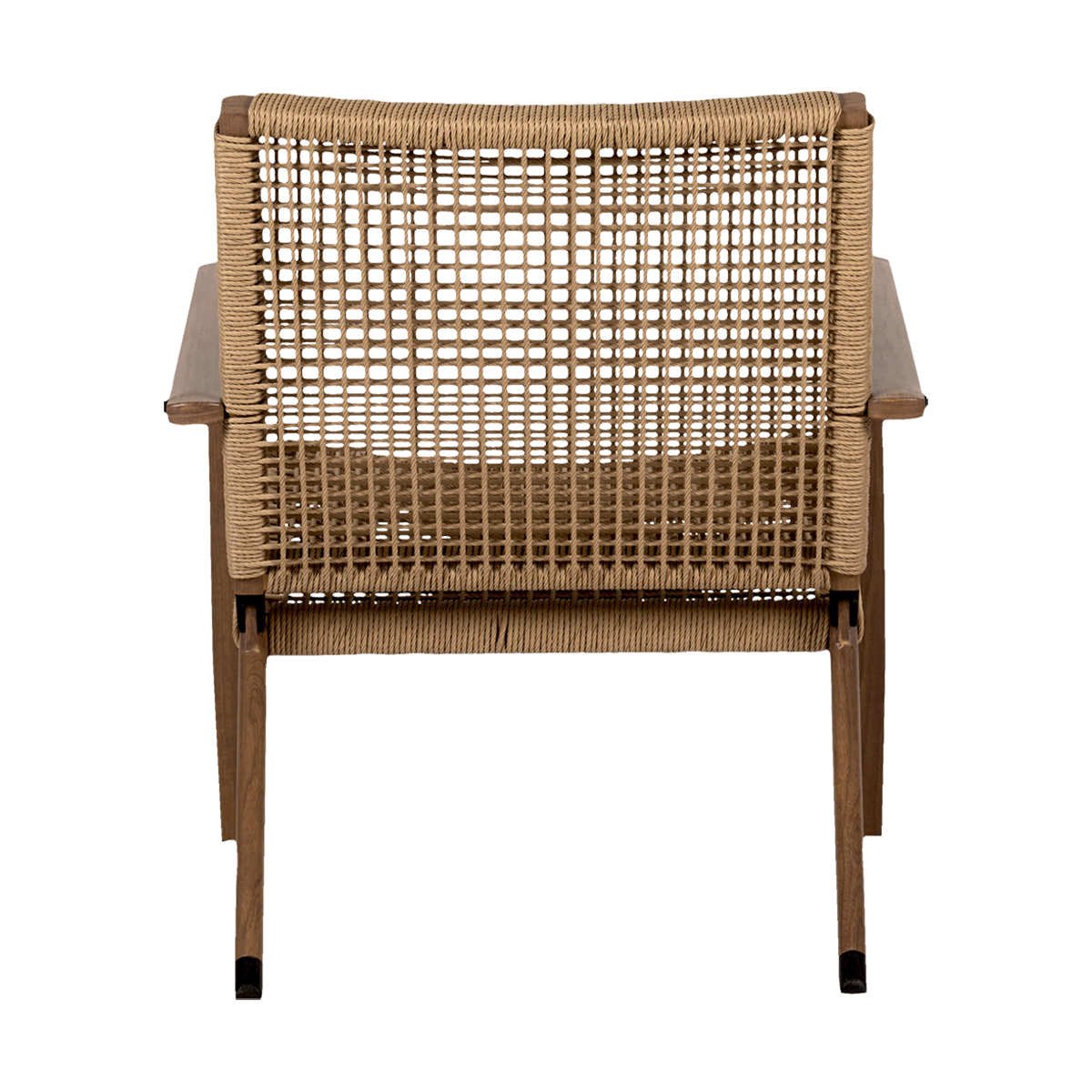 Rotan tuinstoel Dion - met armleuningen Bruin