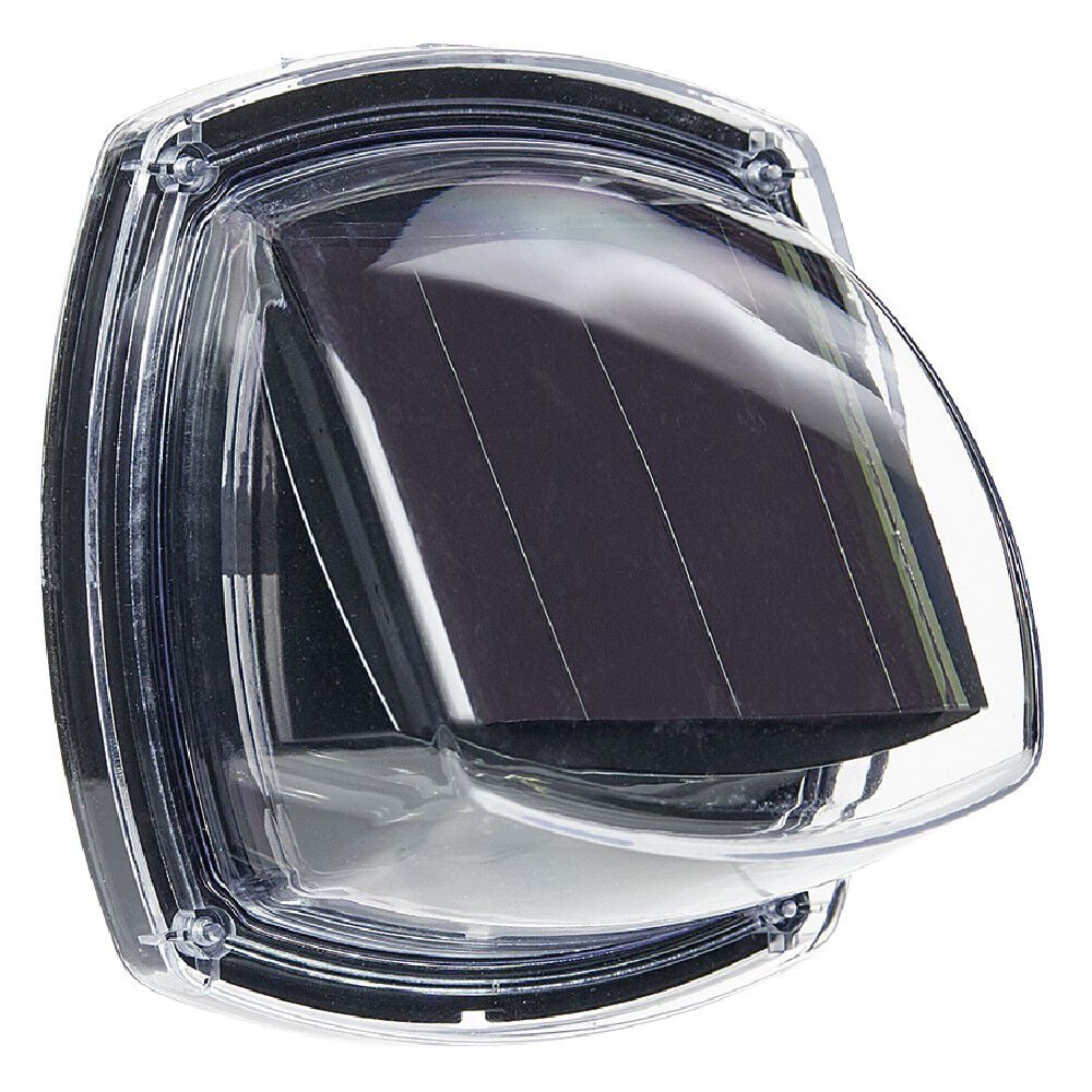 Lampe solaire d'allée noir x 2