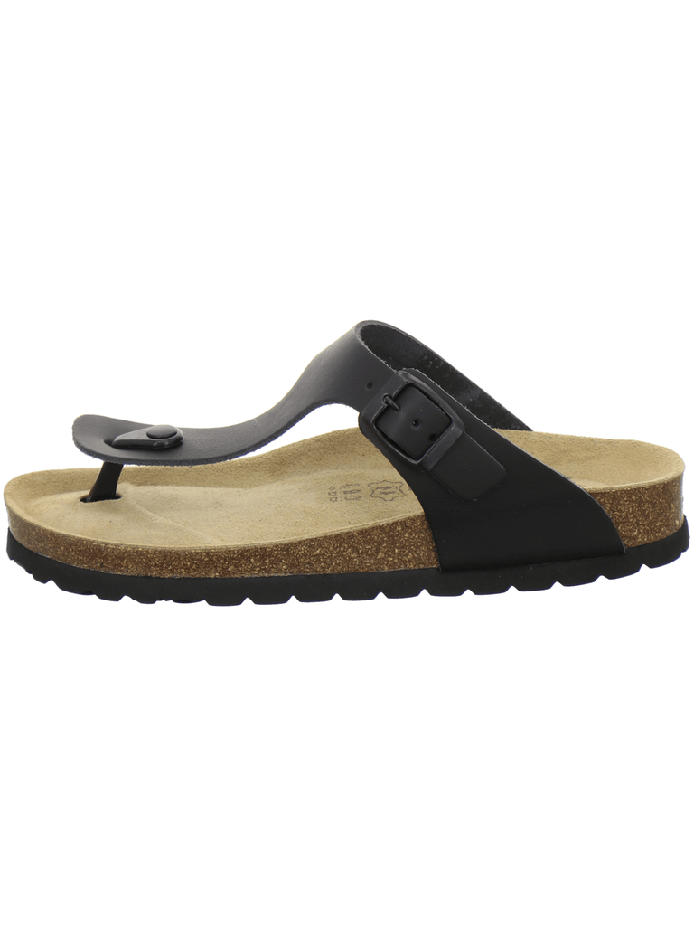 Zehensteg Sandalen Damen schwarz