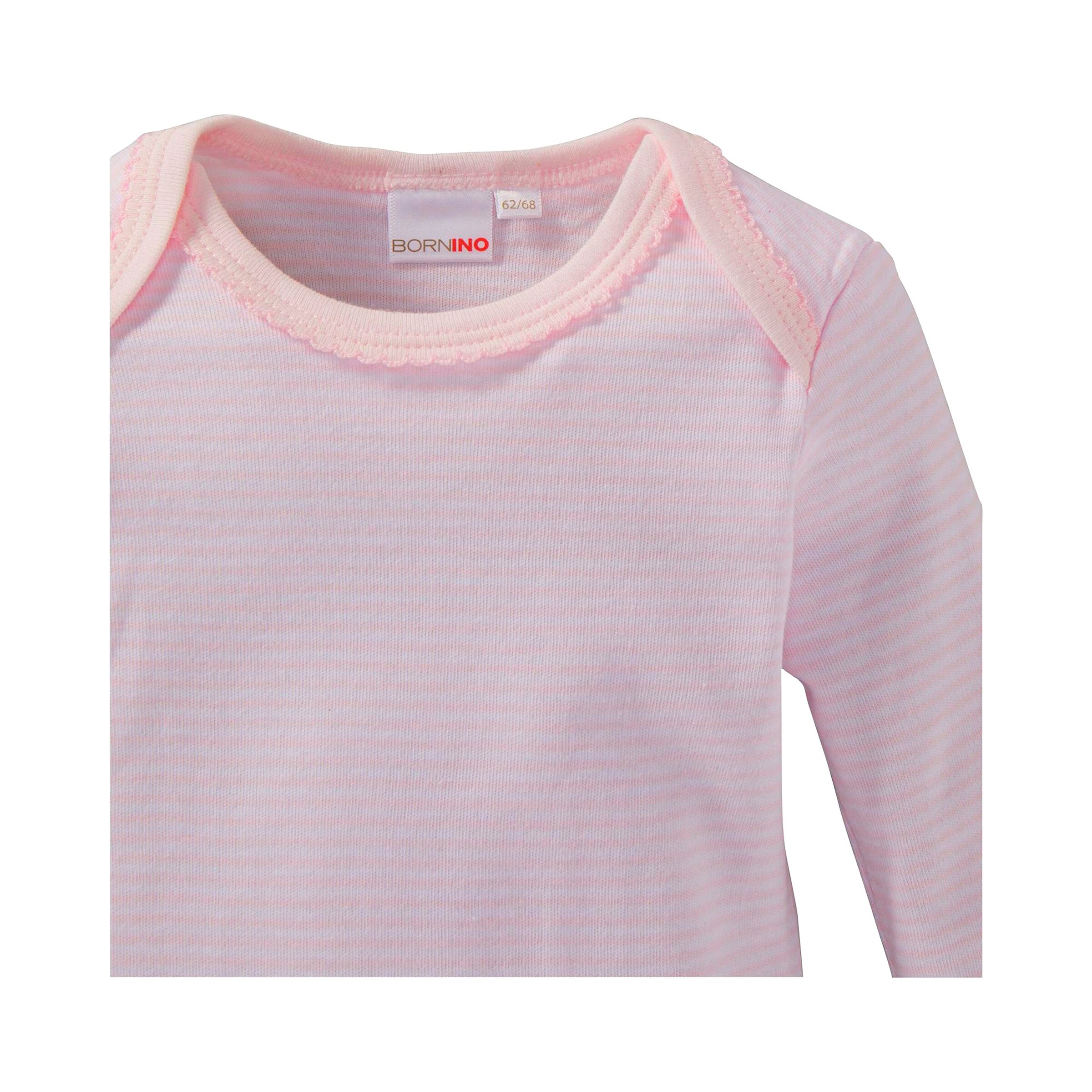 Bornino - Lieblinge 3er-Pack Bodys langarm rosa