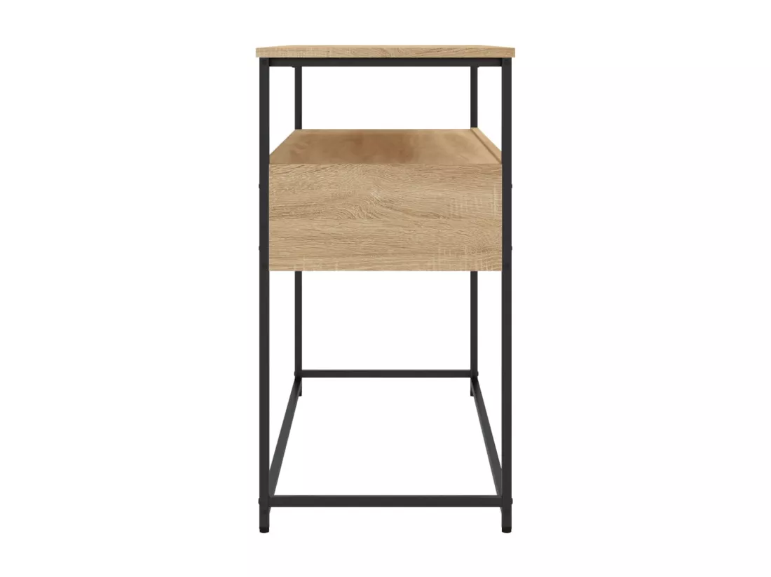 Table console chêne sonoma 100x40x75 cm bois d'ingénierie