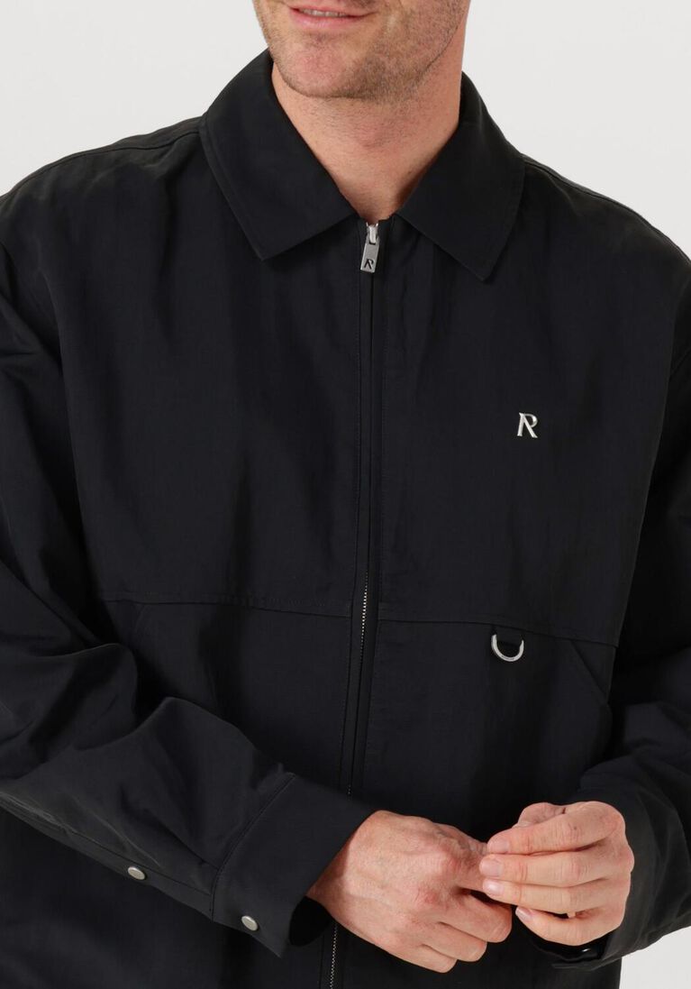 zwarte represent overshirt nylon shirt