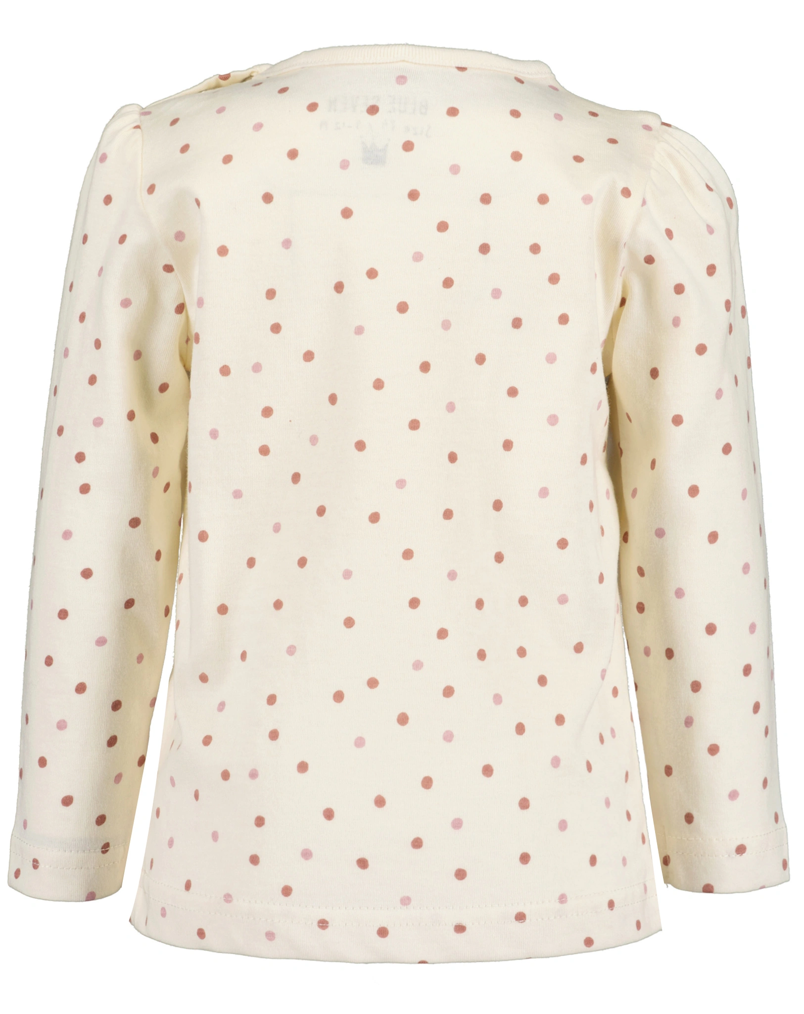 Langarmshirt CUTIE gepunktet in offwhite