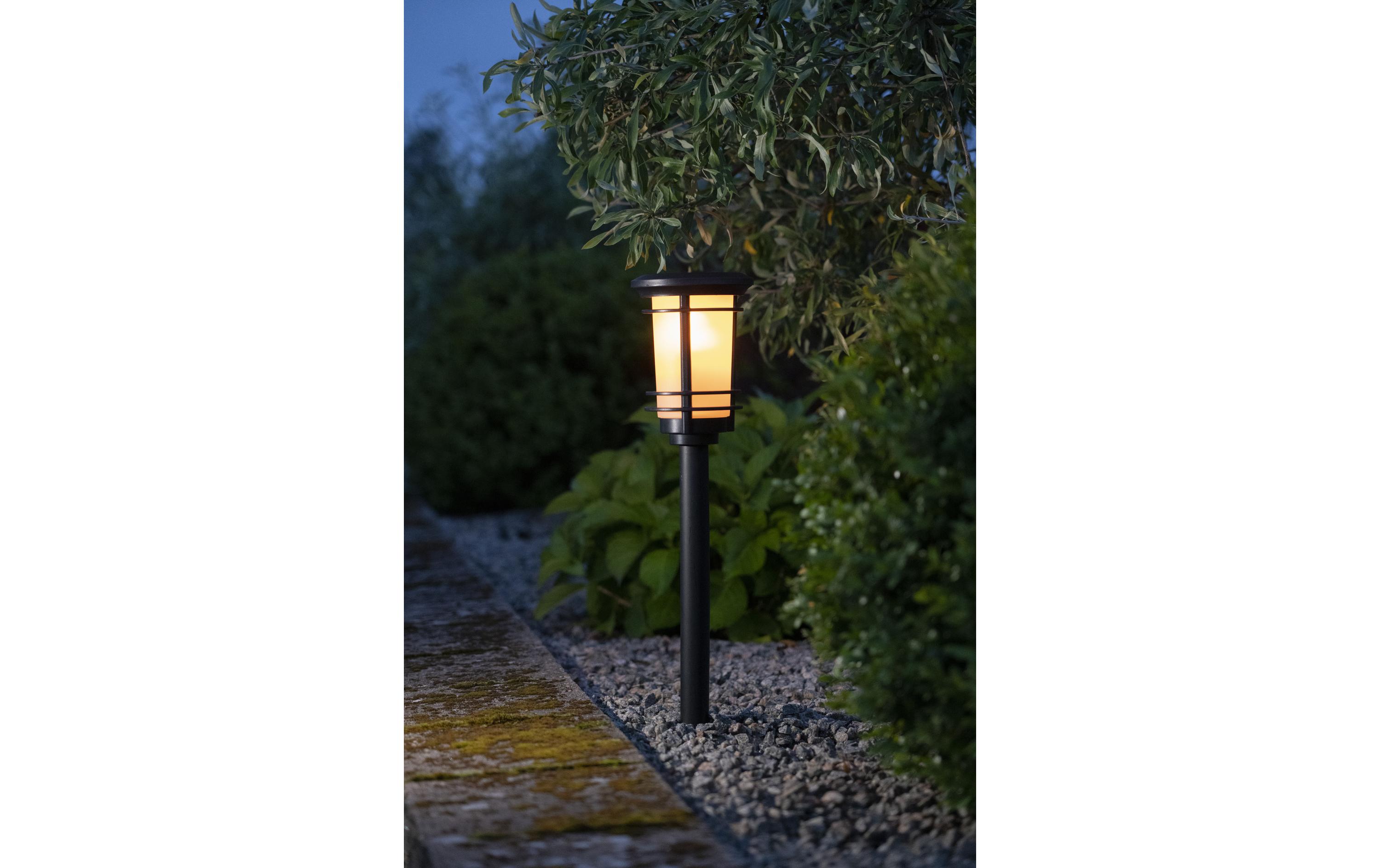 Gartenlicht Solar Flame, SchwarzSolar Wegeleuchte