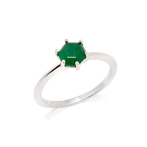 Bague aventurine argent
