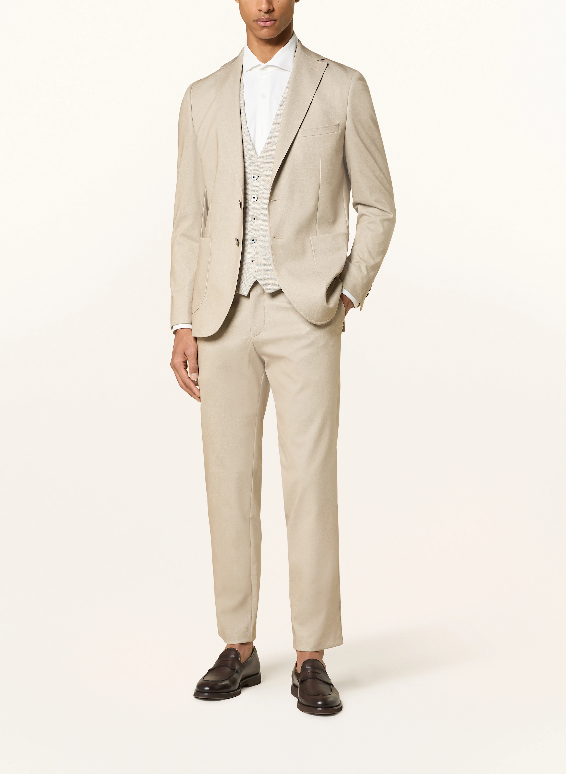 PAUL Anzugweste zum Wenden Extra Slim Fit aus Jersey