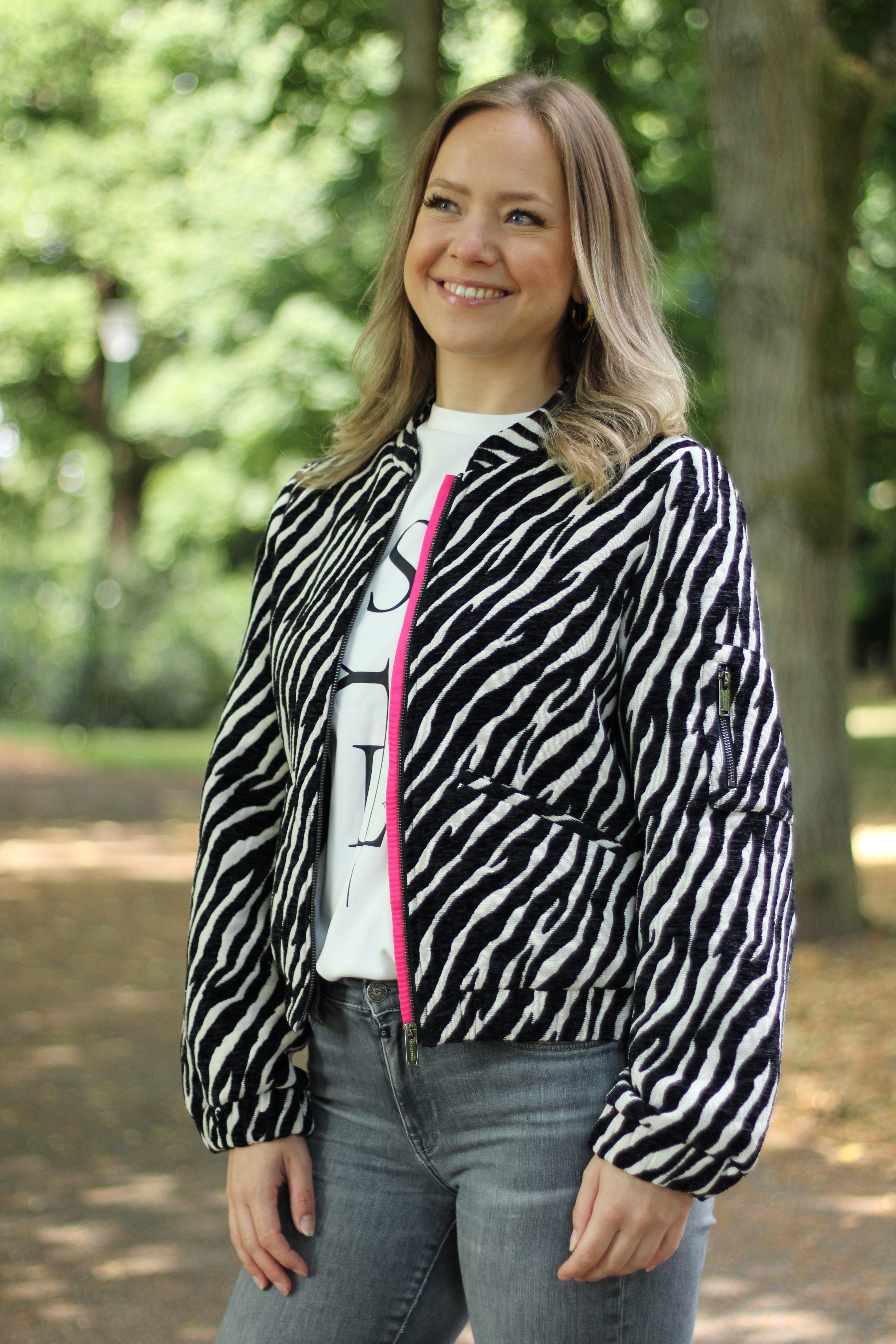 Rino & Pelle - Andrea Bomber Jacket - Black Zebra
