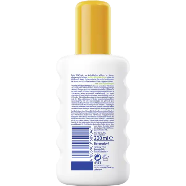 Sensitiv Sofortschutz Sonnenspray mit LSF 50+