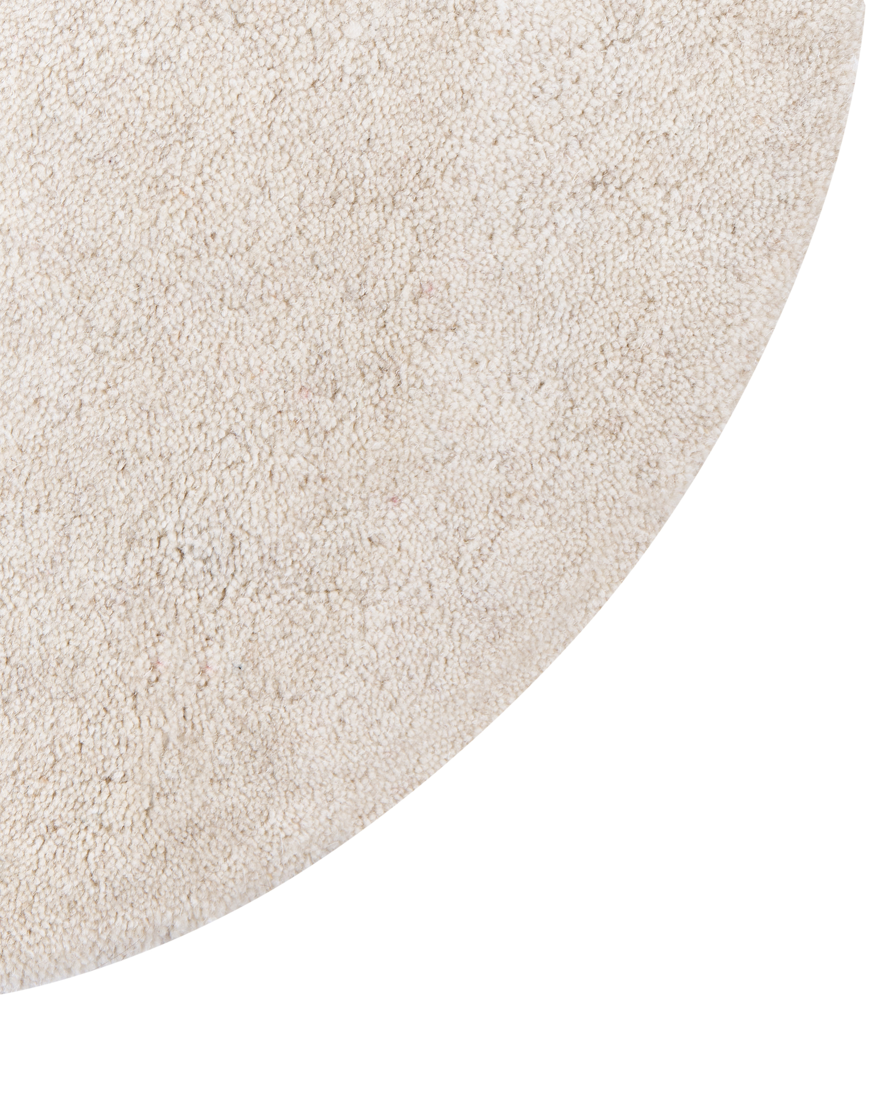Vloerkleed KOKKINI Lichtbeige ø 140 cm Wol