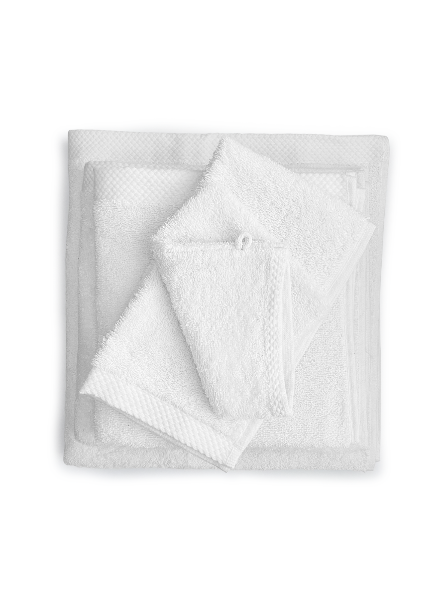 Eleganzzz Badgoedset 100% Katoen - white - 12-delig