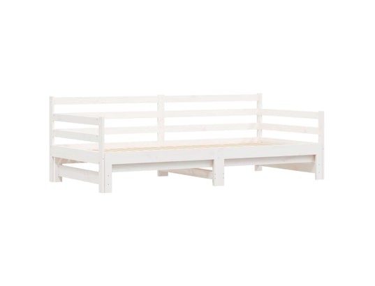 VIDAXL - Lit de jour avec lit gigogne blanc 90x200 cm bois de pin mas...