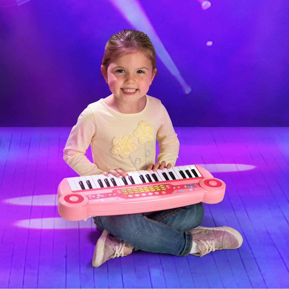Elektronisches Keyboard mit 37 Tasten, rosa
