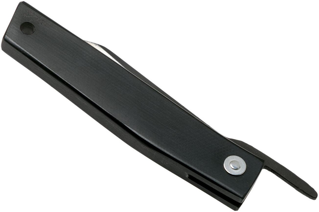 Ohta FK7 Higonokami-zakmes, Black Canvas Micarta