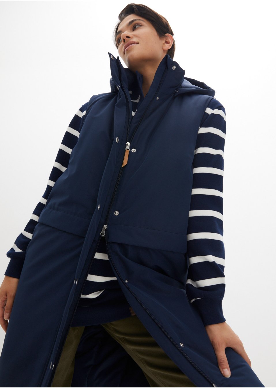 Veste sans manches, doublée
