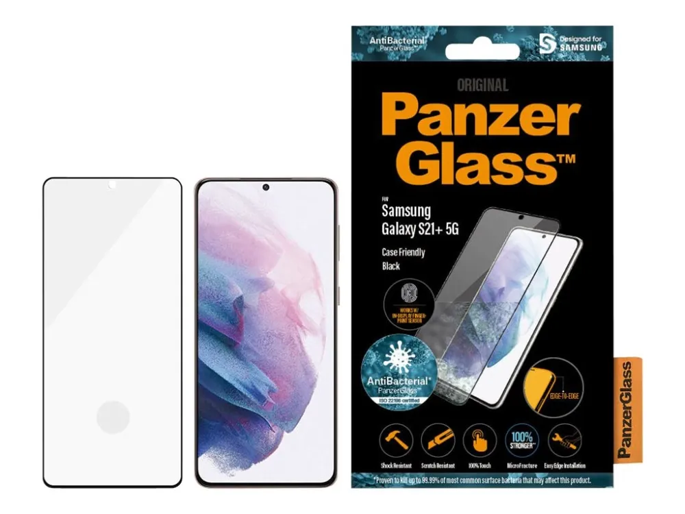 PanzerGlass Samsung Galaxy S21  FP CF AB Edge-to-Edge, black