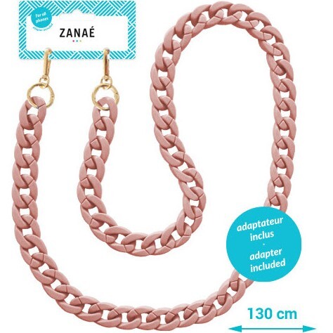 ZANAÉ Smartphonekette Blush, Mate rose