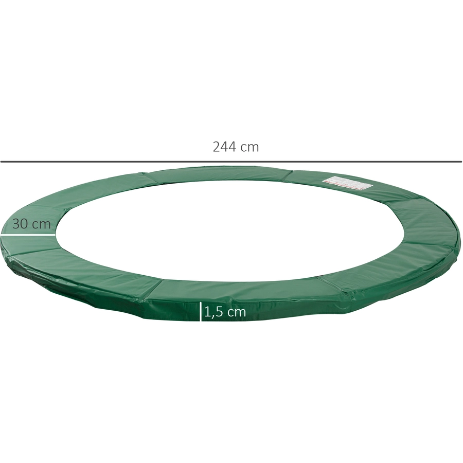 Outsunny Randabdeckung für Trampoline grün