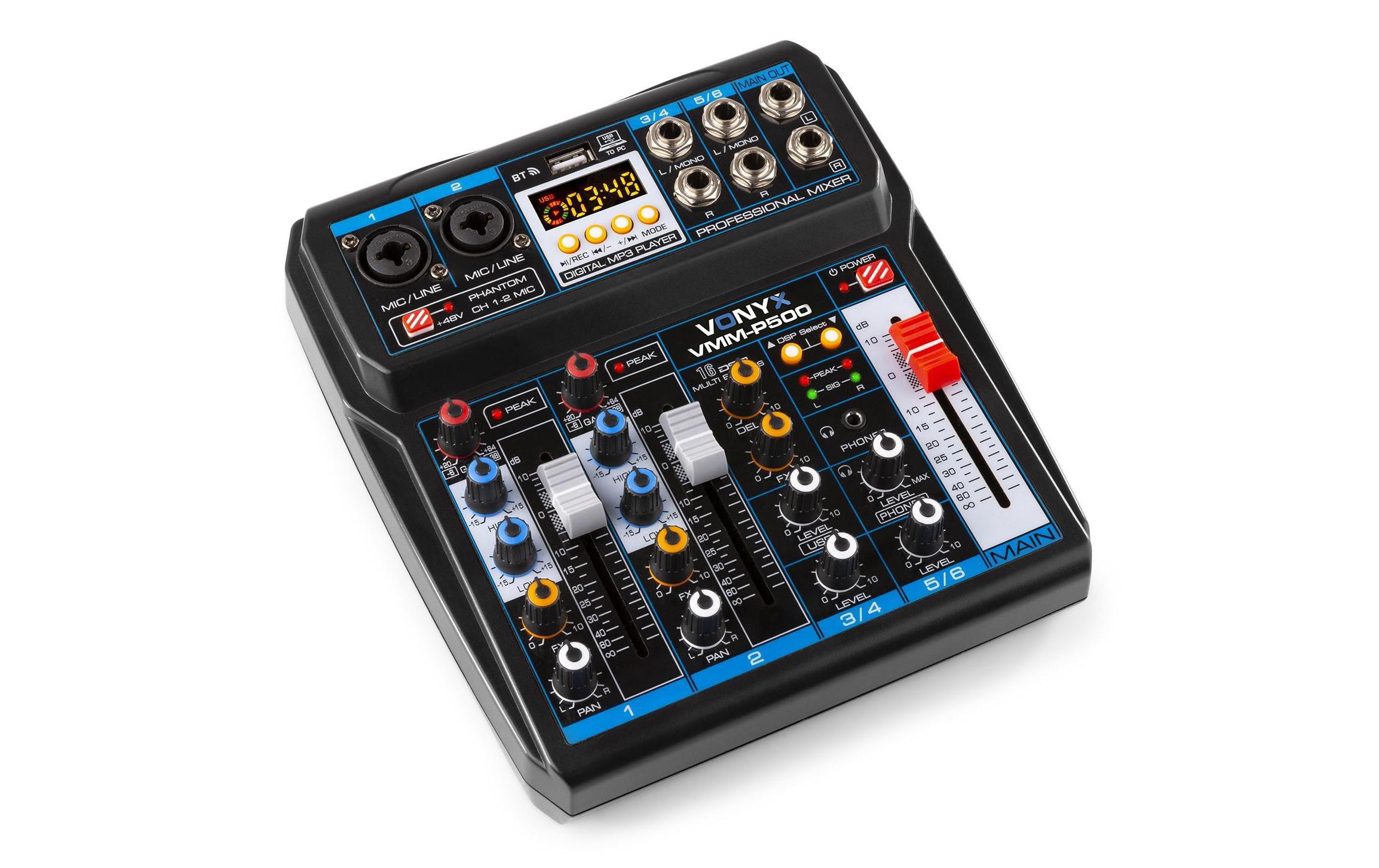 Mischpult VMM-P5004-​Kanal USB-Mischpult