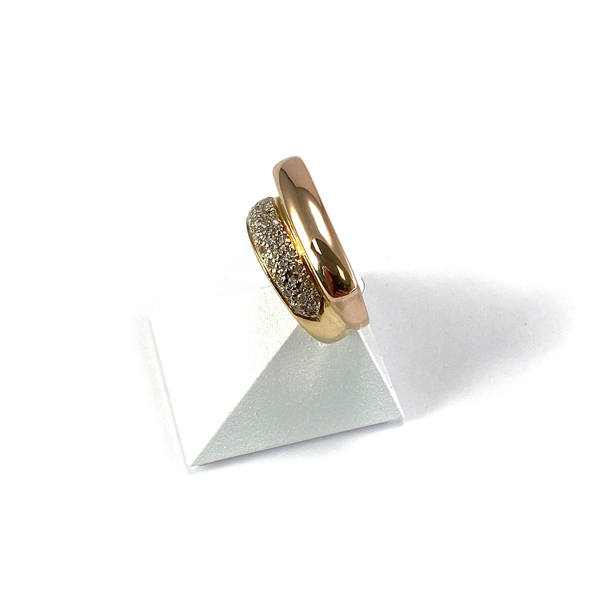 Bague d'occasion 2 ors 750 diamants