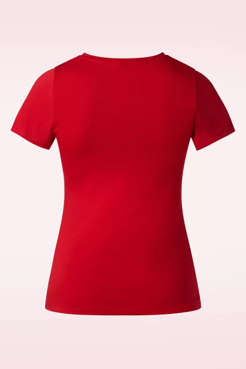 Queen Kerosin Sweet and Speed T-shirt in rood