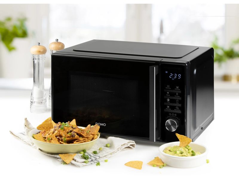 Domo Mikrowelle mit Grill DO22501G Schwarz Mikrowelle mit LED-Anzeige