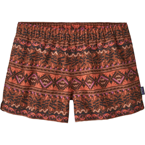Short randonnée PATAGONIA W'S BARELY BAGGIES SHORTS MANGROVE TIKI HENNA BROWN