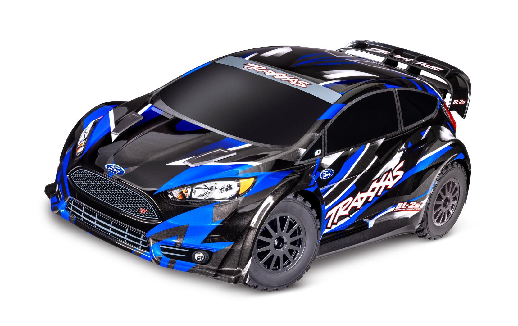 Rally Ford Fiesta ST BL-2S 4WD Blau, ARTR, 1:10<br>Robustes RC Rallyauto mit Brushless Antrieb