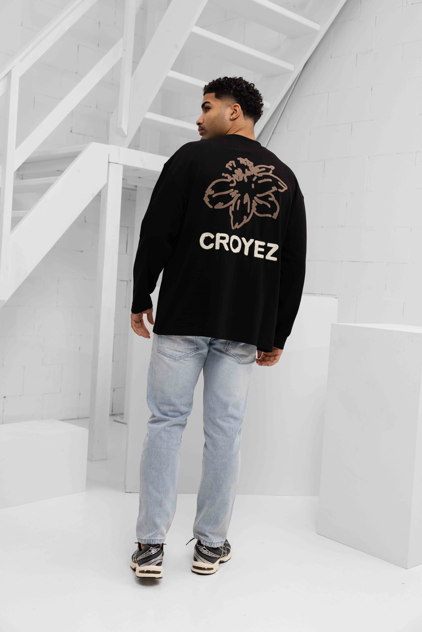 Croyez Gardener Longsleeve T-Shirt Heren Zwart