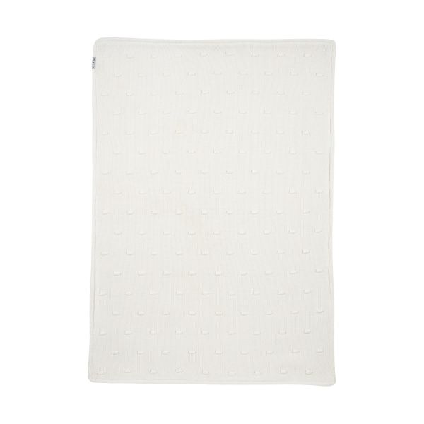Wiegdeken Teddy Knots Offwhite 75 x 100 cm