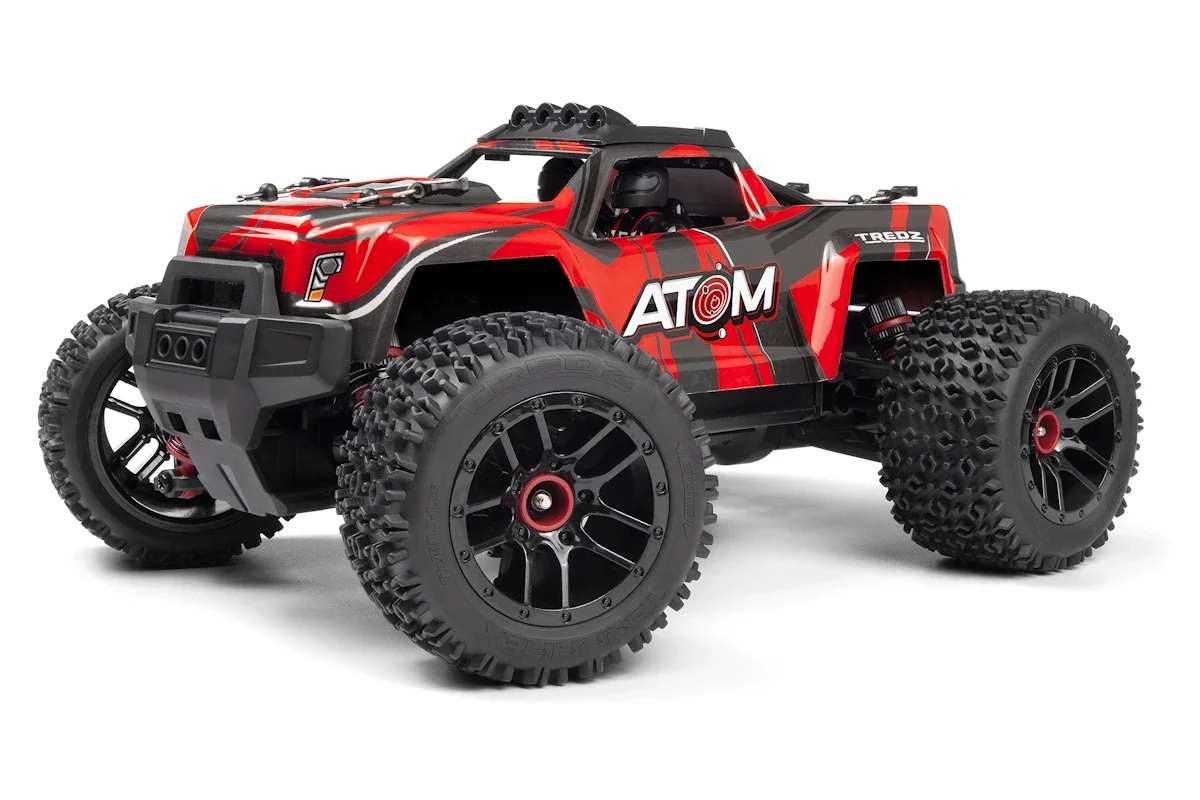 Maverick - Fjernstyret Bil Atom AT1 1/18 4WD Elektrisk Truck - Rød