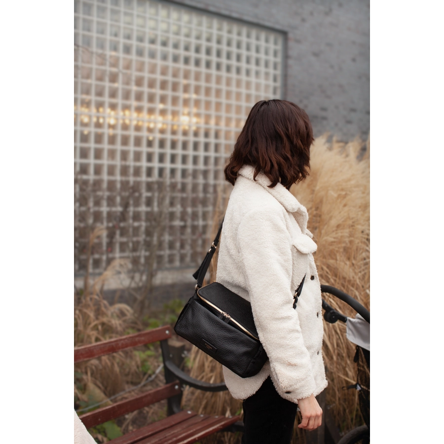 storksak Kinderwagen-Organiser Alyssa Black  Gold