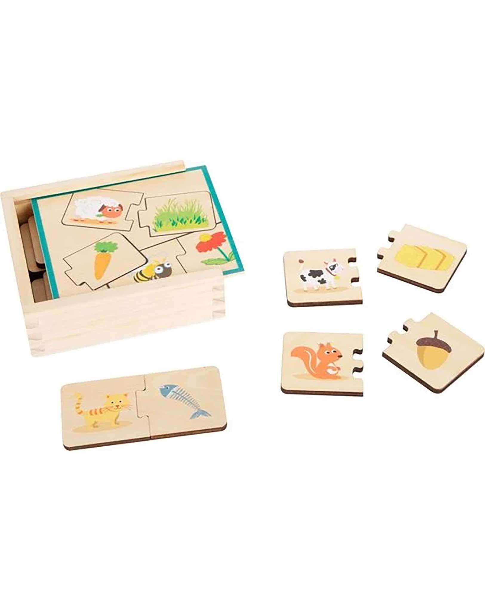 Puzzle-Box Tiere füttern