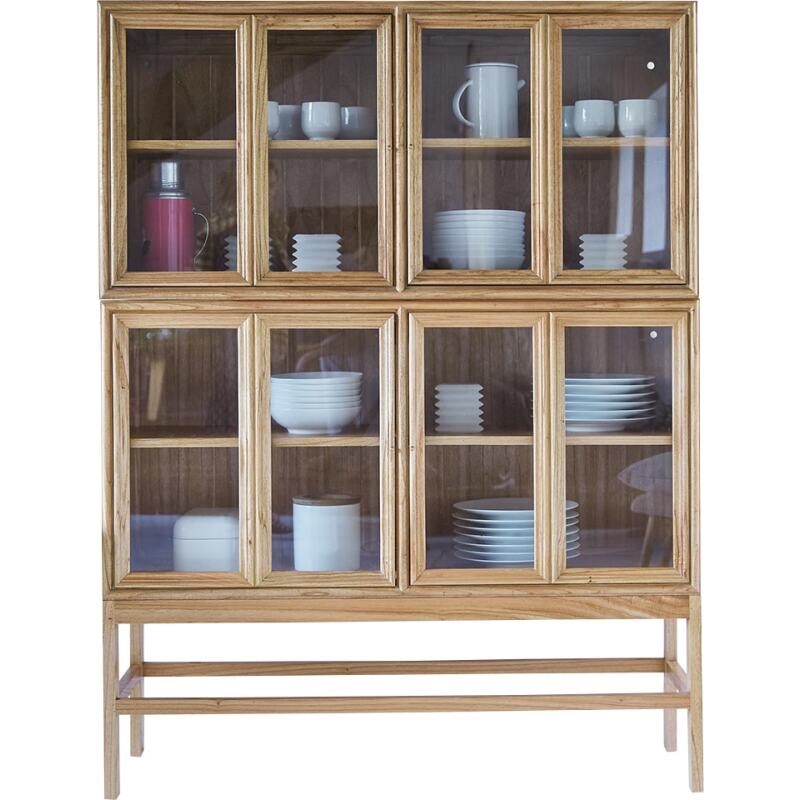 Vitrine double Alex en mindi H 160 cm