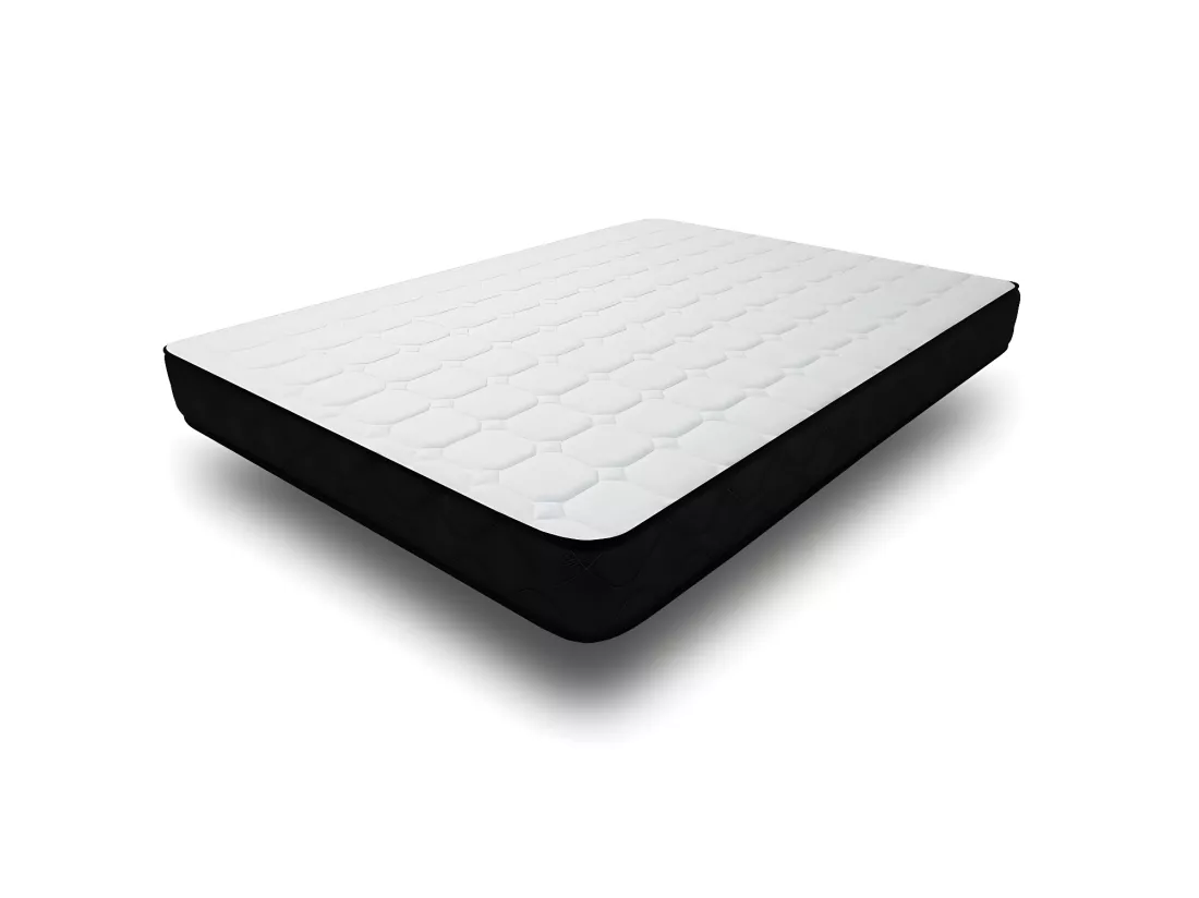 Matelas mousse Memory - 140x190cm et 2 Oreillers 70x40cm - accueil mémoire de forme - 19 cm
