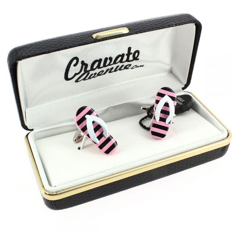 Boutons de manchette, Tong rose