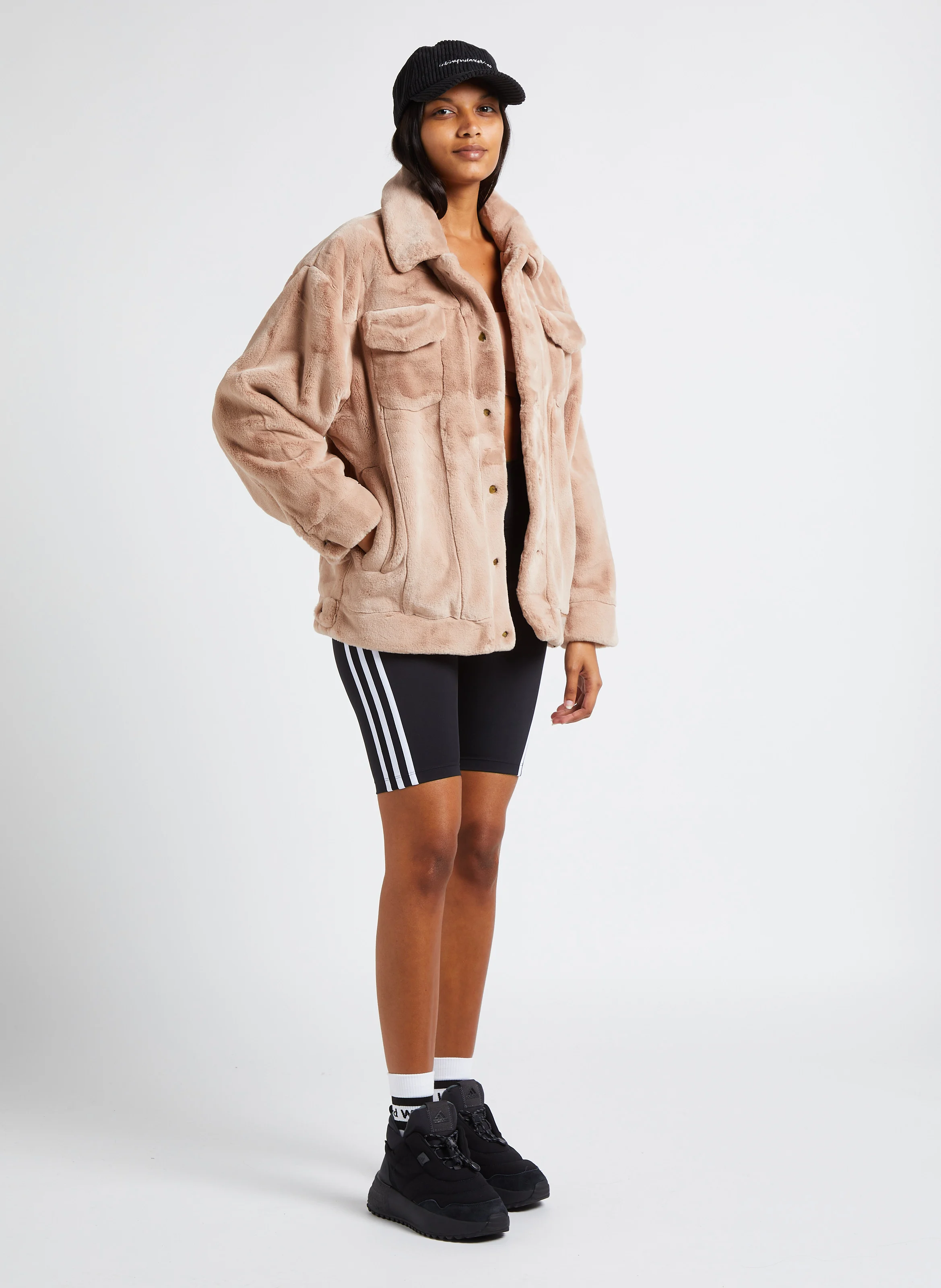 X_PLRBOOST PUFFER - Baskets montantes en cuir | Noir